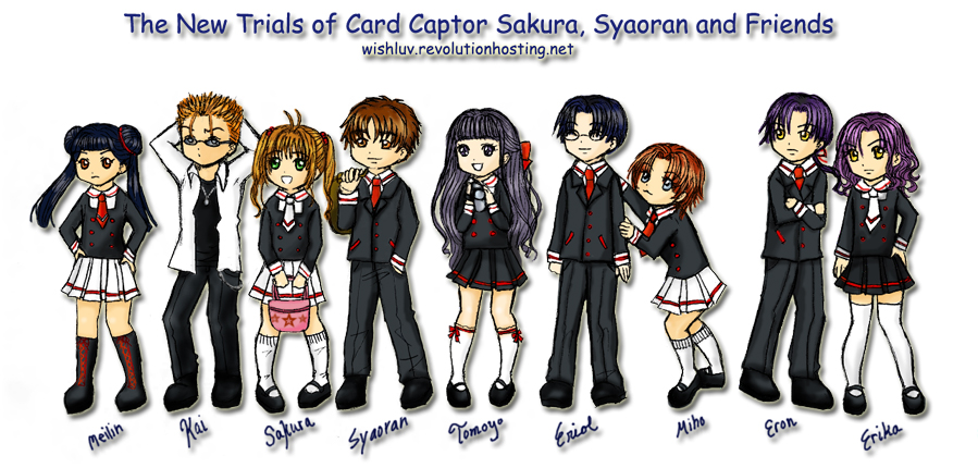 Complete List of New Trials of Card Captor Sakura Characters